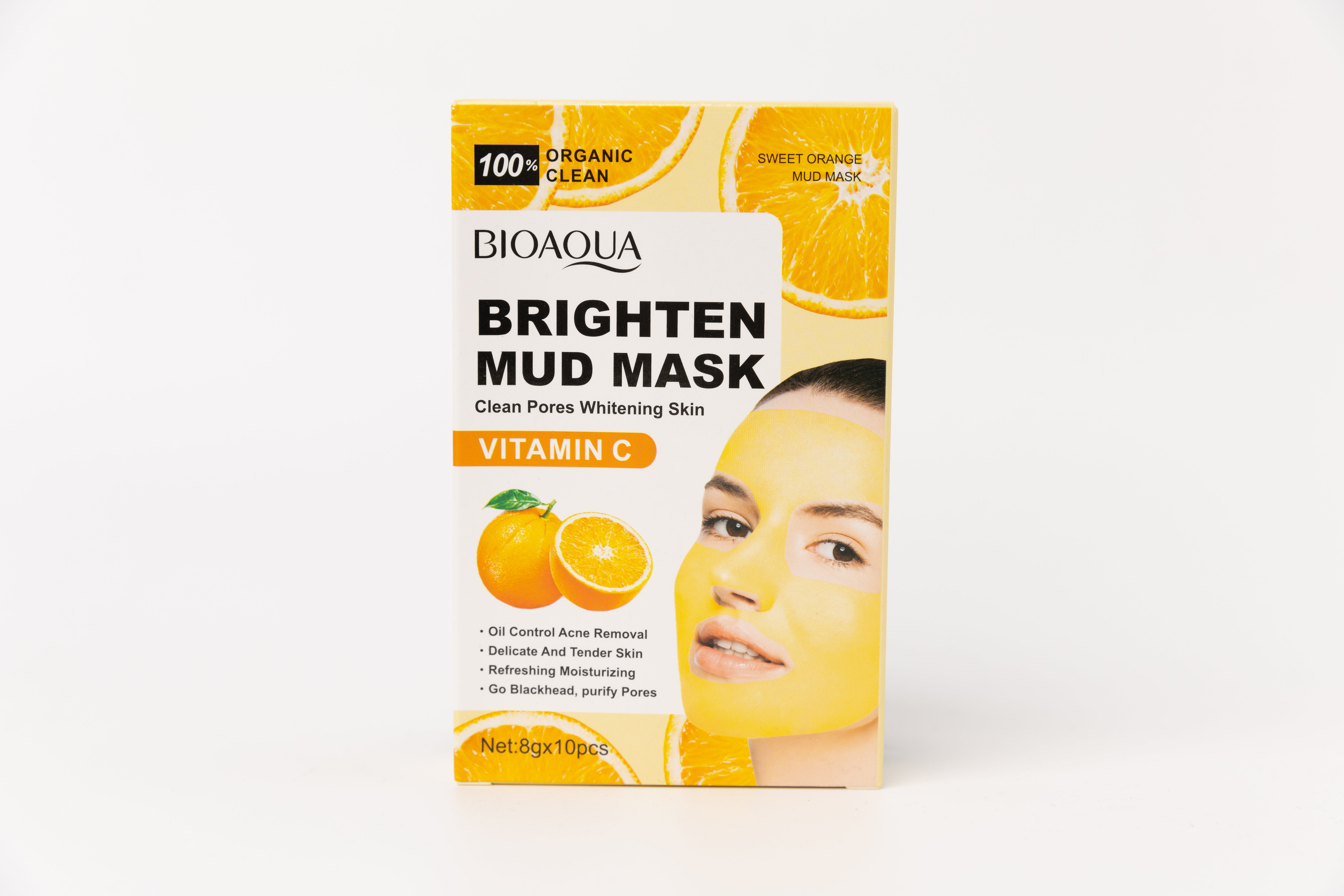 BIOAQUA Mască Naturală cu Argilă de Kaolin