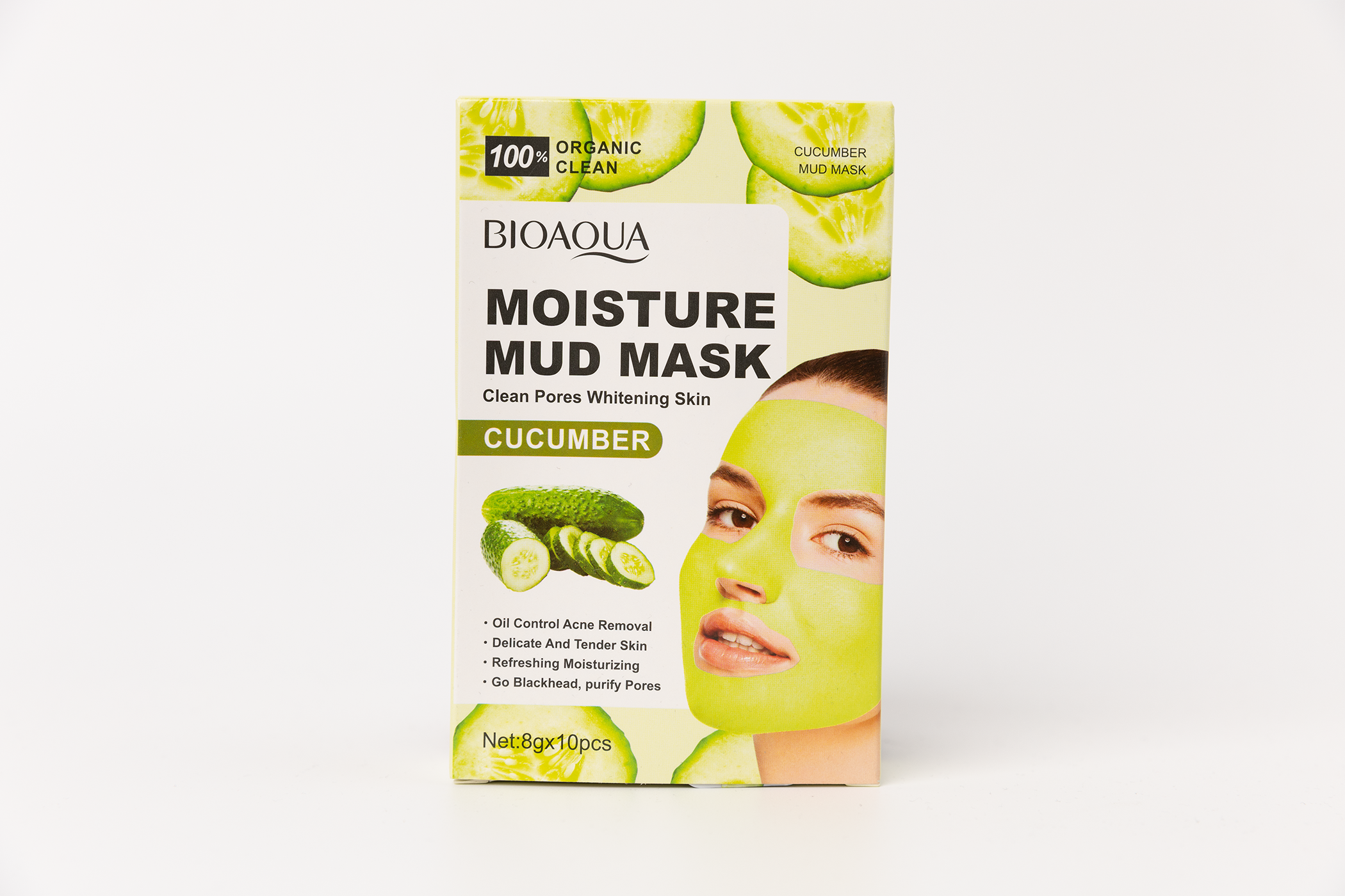 BIOAQUA Mască Naturală cu Argilă de Kaolin